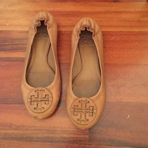Camel Tory Burch flats